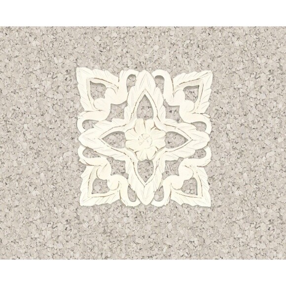 9 Inch Square Beautiful Hand Carved Wall Panel Hanging Plaques Home Art Set of 3 - Picture 4 of 9